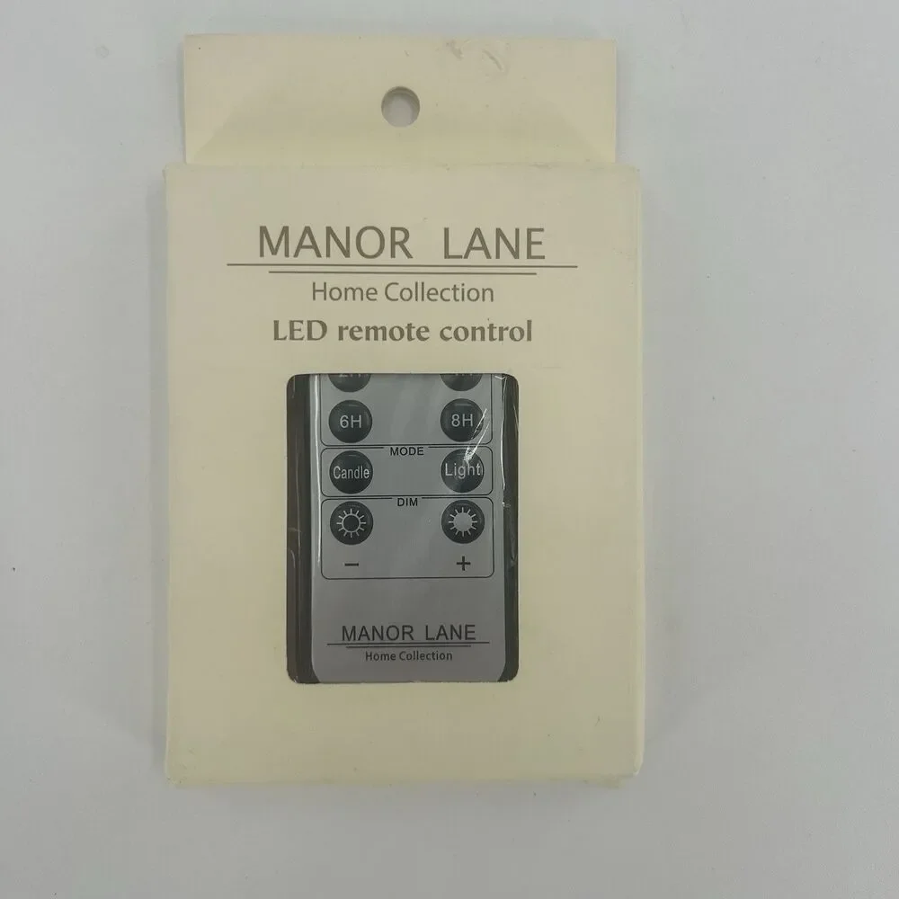 Manor Lane Flameless Candle Remote Conrol, Replacement, NEW